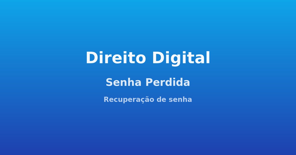 Perdi acesso à conta após falsa recuperação de senha: quem responde?